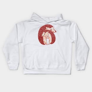 Hedgehogs hugging Kids Hoodie